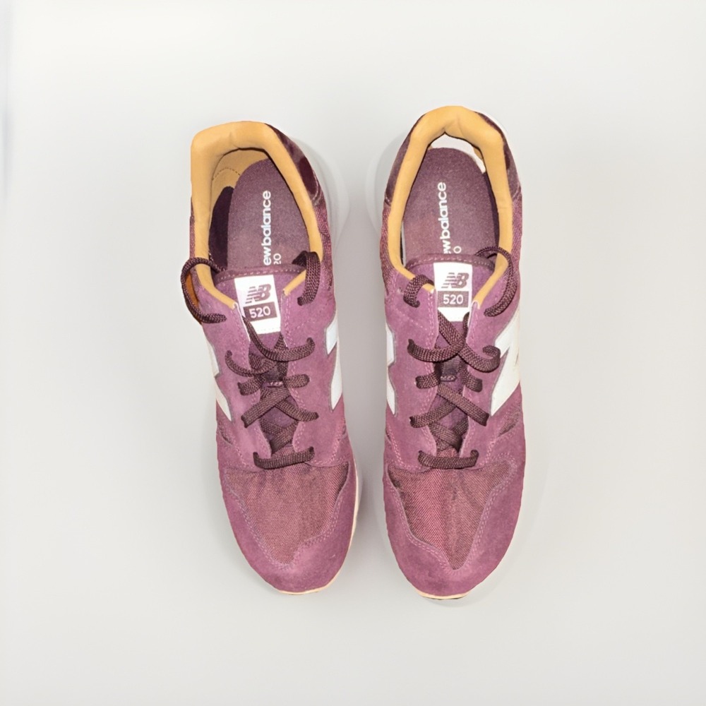 New Balance 520 Burgundy Men's Low Top Athletic Shoe Lace Up Casual Running 13 - Picture 2 of 6